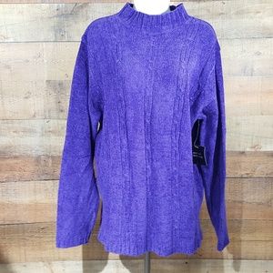 NWT Sago Harbor Women's Size XL Pullover Sweater Purple